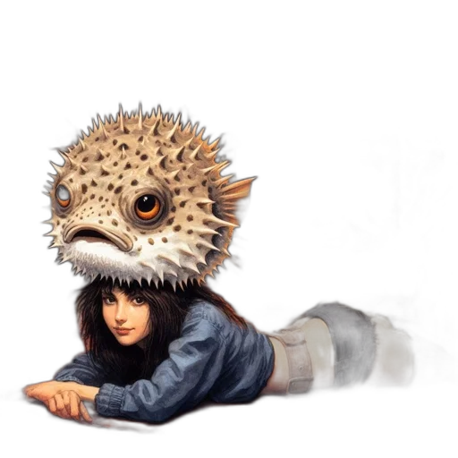 creature, animal, concept art, fantasy art, photorealistic, pixel art, inside, room transparent PNG cut-out