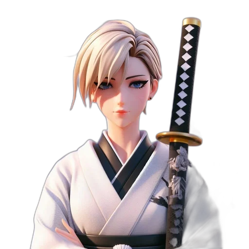 staff, sword, weapon, face, concept art, pixel art, 3d render, fantasy art transparent PNG cut-out