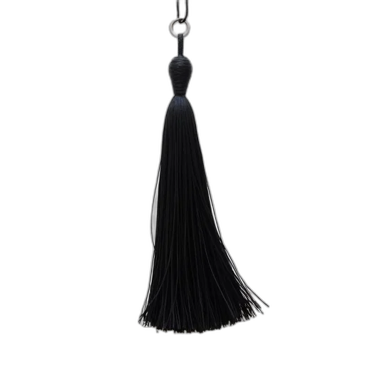 hair, staff, jewelry, dress, black, tassel, silver, ring transparent PNG cut-out