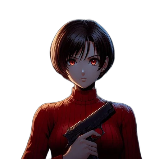 weapon, staff, face, mask, anime, concept art, comic book art, pixel art transparent PNG cut-out