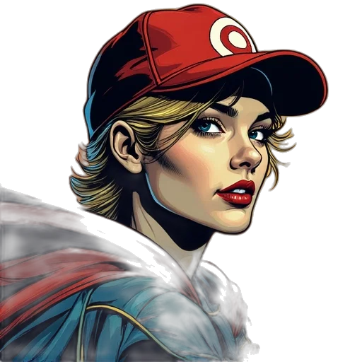 hat, comic book art, concept art, photorealistic transparent PNG cut-out
