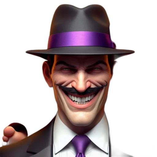 hat, face, mask, staff, concept art, cartoon, 3d render, photorealistic transparent PNG cut-out