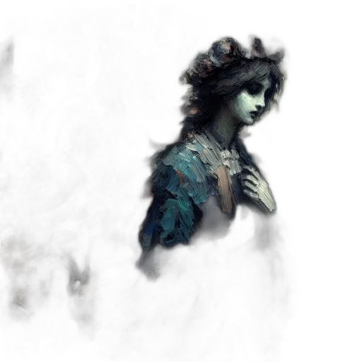 mask, creature, face, concept art, fantasy art, photorealistic, pixel art, underwater transparent PNG cut-out