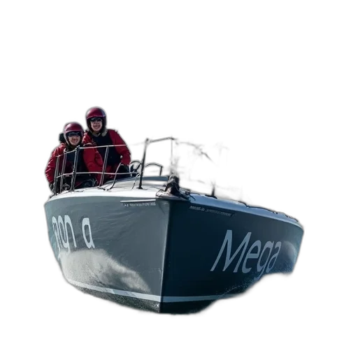 car, 3d render, concept art, photorealistic, group, people, sailing, boat transparent PNG cut-out