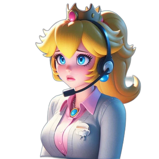 staff, crown, face, dress, pixel art, concept art, anime, 3d render transparent PNG cut-out