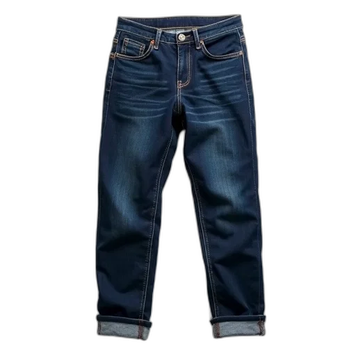 jacket, 3d render, pair, dark, blue, jeans, button, fly transparent PNG cut-out