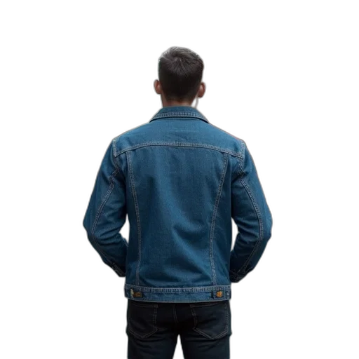 jacket, staff, robot, face, 3d render, photorealistic, concept art, blue transparent PNG cut-out