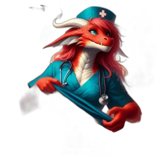 staff, dragon, concept art, fantasy art, pixel art, 3d render, red, blue transparent PNG cut-out