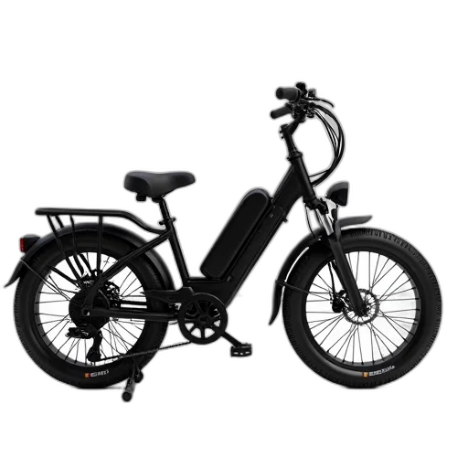 3d render, photorealistic, modern, electric, bicycle, sleek, design, featuring transparent PNG cut-out
