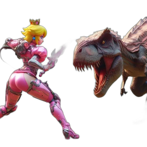 dragon, concept art, 3d render, animated, figure, pink, armor, suit transparent PNG cut-out