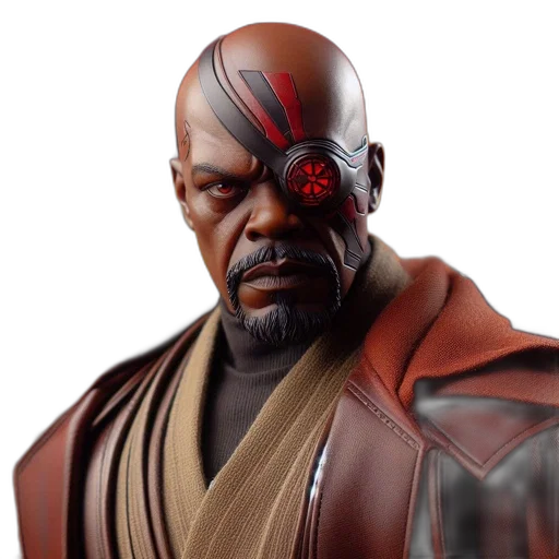 face, staff, concept art, 3d render, photorealistic, comic book art, bald, bearded transparent PNG cut-out