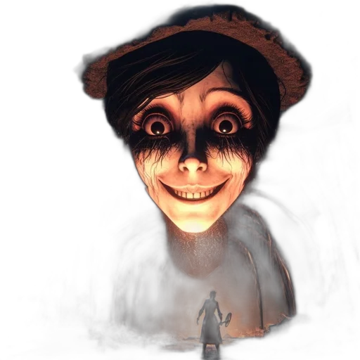 face, mask, creature, hat, concept art, 3d render, fantasy art, photorealistic transparent PNG cut-out