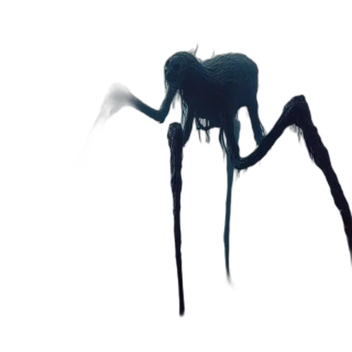 creature, animal, hair, mask, concept art, 3d render, watercolor, photorealistic transparent PNG cut-out