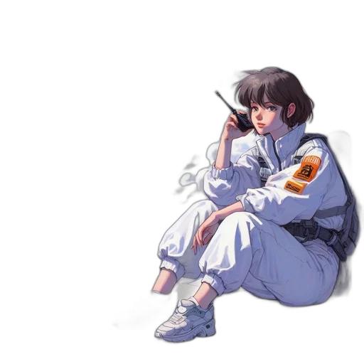 jacket, weapon, sword, food, concept art, pixel art, vaporwave, anime transparent PNG cut-out