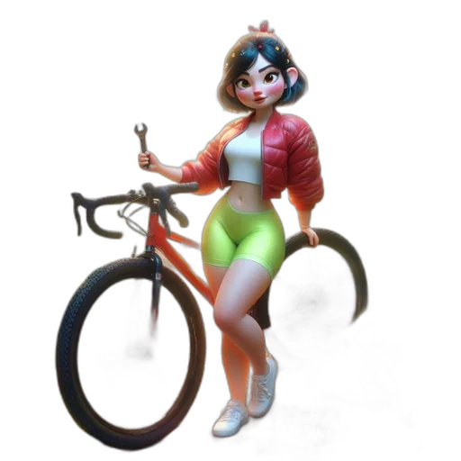 weapon, staff, concept art, 3d render, cartoon, fantasy art, neon, female transparent PNG cut-out