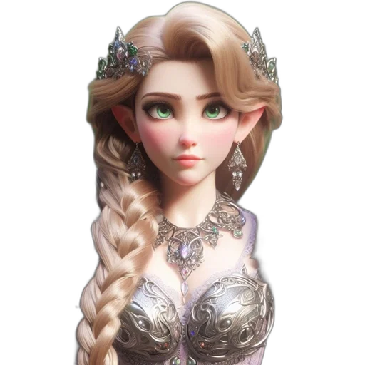 crown, jewelry, dress, fantasy art, 3d render, concept art, photorealistic, ethereal transparent PNG cut-out
