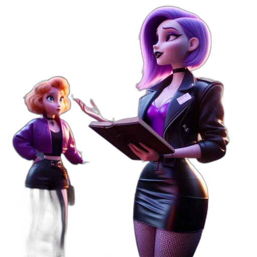 jacket, dress, staff, robot, concept art, 3d render, cartoon, comic book art transparent PNG cut-out