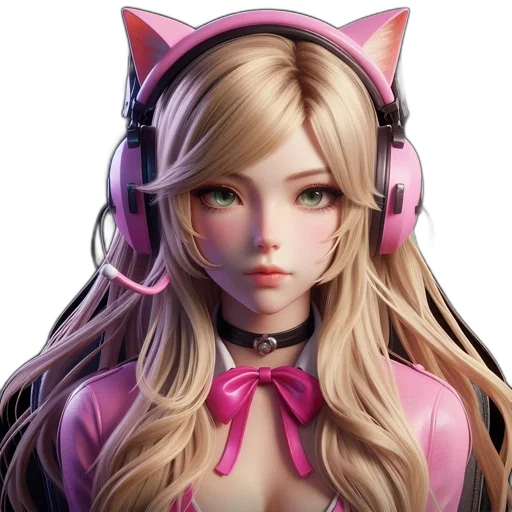 staff, face, fantasy art, 3d render, anime, concept art, anime-style, character transparent PNG cut-out