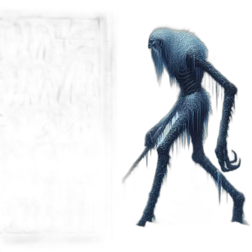 creature, animal, hair, robot, concept art, fantasy art, 3d render, pixel art transparent PNG cut-out