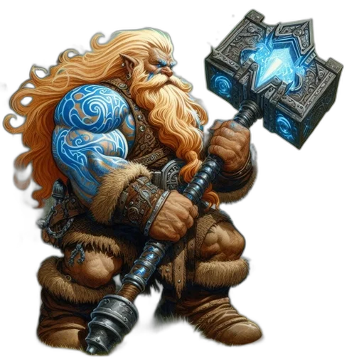 staff, sword, weapon, fantasy art, concept art, pixel art, blue, dwarf transparent PNG cut-out