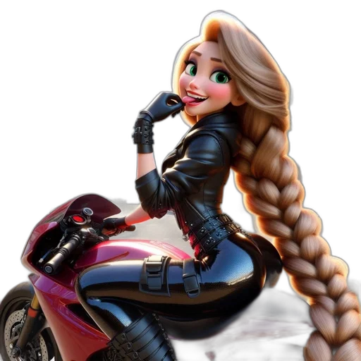 hair, jacket, car, weapon, concept art, 3d render, cartoon, photorealistic transparent PNG cut-out