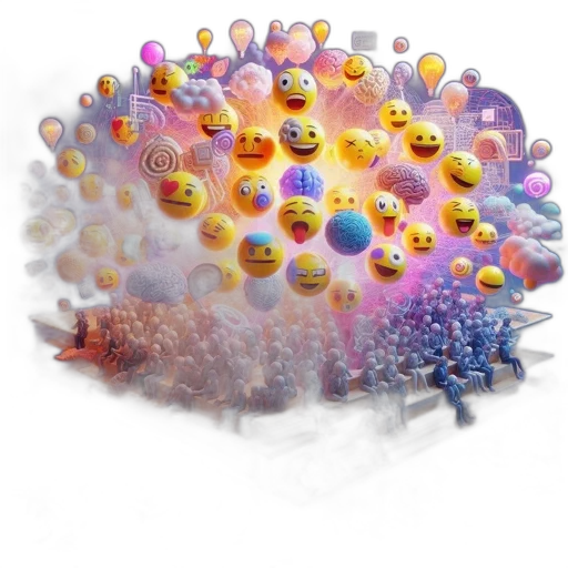 crown, hair, flower, umbrella, 3d render, concept art, outer space, emoji transparent PNG cut-out