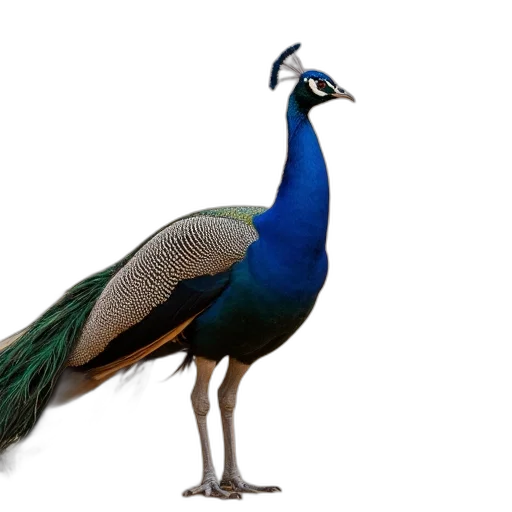 animal, creature, staff, crown, 3d render, photorealistic, concept art, blue transparent PNG cut-out