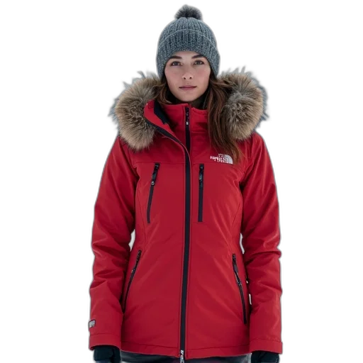jacket, red, women, quest transparent PNG cut-out