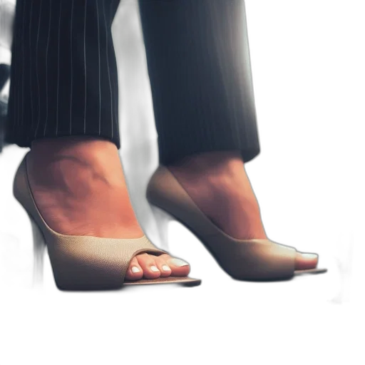 shoes, photorealistic, watercolor, 3d render, concept art, striking, composition, features transparent PNG cut-out