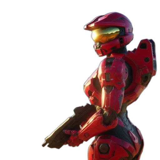 robot, weapon, concept art, 3d render, pixel art, red, futuristic, armored transparent PNG cut-out