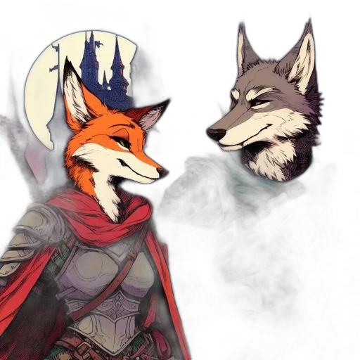 mask, fantasy art, concept art, watercolor, pixel art, fog, fire, red transparent PNG cut-out