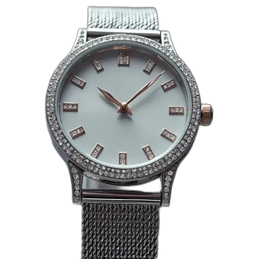 jewelry, beautiful, sophisticated, ladies, watch, grey, dial, sparkling transparent PNG cut-out