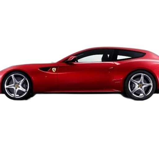 car, photorealistic, 3d render, sleek, red, ferrari, sports, glossy transparent PNG cut-out