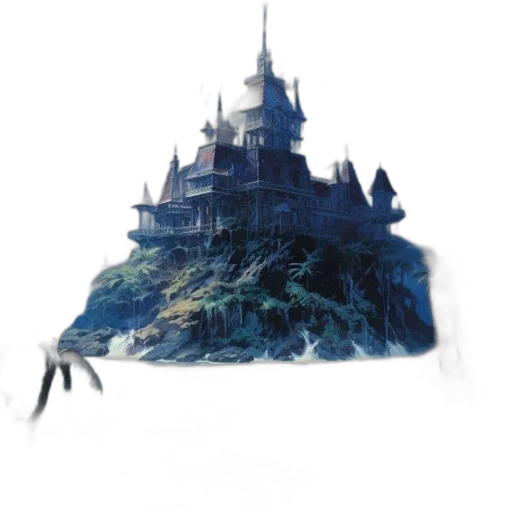 crown, sword, creature, dragon, concept art, fantasy art, watercolor, 3d render transparent PNG cut-out