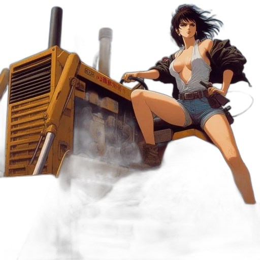 weapon, robot, furniture, concept art, fantasy art, comic book art, pixel art, fog transparent PNG cut-out