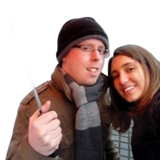 staff, hat, jacket, umbrella transparent PNG cut-out