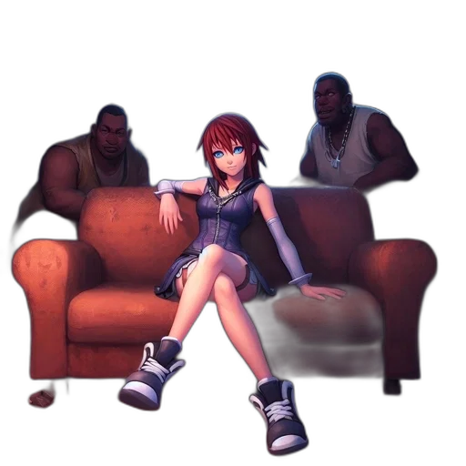 furniture, dress, robot, shoes, concept art, pixel art, 3d render, anime transparent PNG cut-out