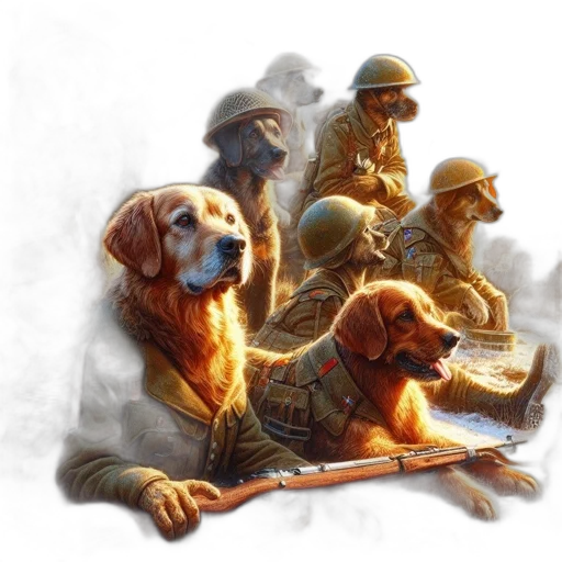 staff, animal, concept art, fantasy art, watercolor, photorealistic, fire, golden transparent PNG cut-out