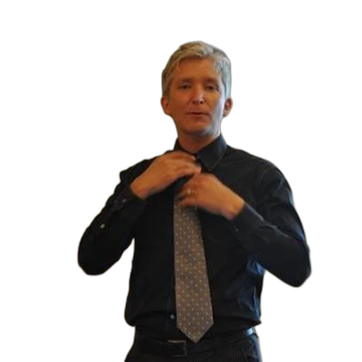 jacket, staff, man, black, shirt, adjusting, his, tie transparent PNG cut-out