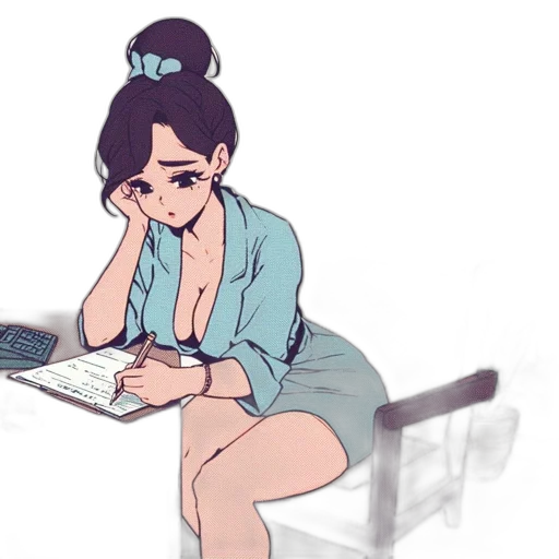 dress, cartoon, concept art, anime, watercolor, neon lights, blue, pastel transparent PNG cut-out
