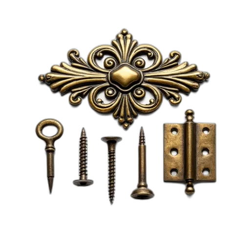jewelry, crown, furniture, staff, collection, antique, brass, hardware transparent PNG cut-out
