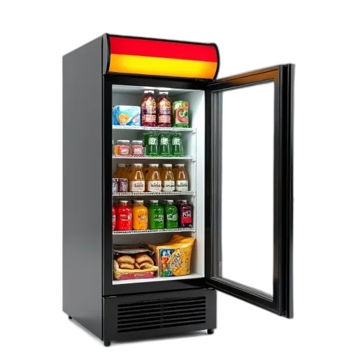 food, 3d render, photorealistic, black, white, refrigerator, red, yellow transparent PNG cut-out