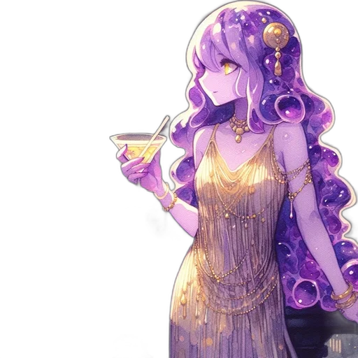 dress, staff, crown, jewelry, concept art, fantasy art, pixel art, anime transparent PNG cut-out