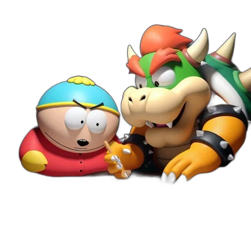 concept art, 3d render, pixel art, fantasy art, two, cartoon, characters, depicted transparent PNG cut-out