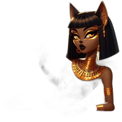 jewelry, mask, staff, fantasy art, concept art, 3d render, pixel art, golden transparent PNG cut-out