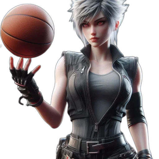 concept art, fantasy art, 3d render, pixel art, athletic, woman, wearing, black transparent PNG cut-out