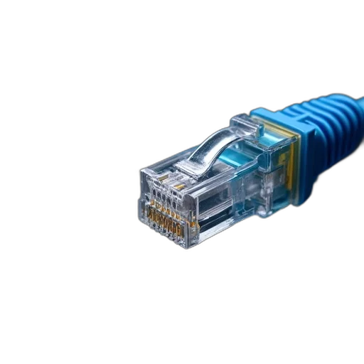 3d render, ethernet, connectors, electrical, network transparent PNG cut-out