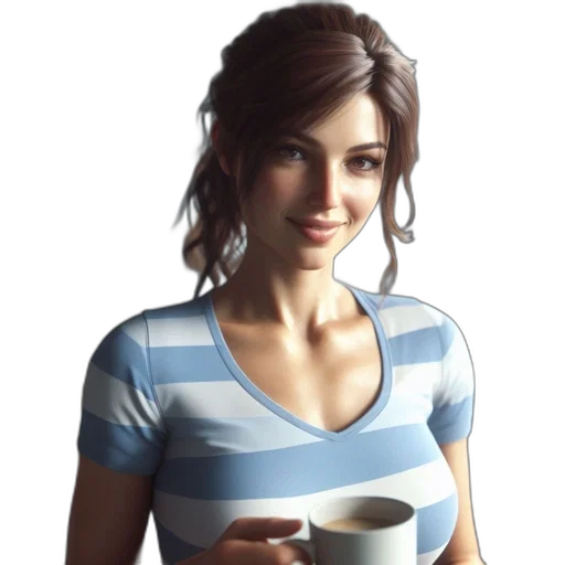 dress, face, robot, photorealistic, 3d render, concept art, oil painting, blue transparent PNG cut-out