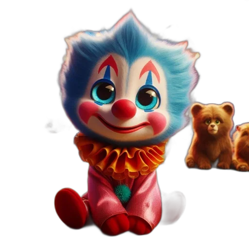 creature, concept art, 3d render, pixel art, fantasy art, inside, circus, tent transparent PNG cut-out