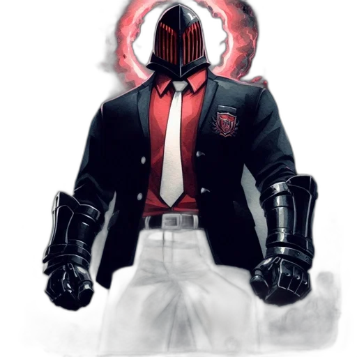 jacket, mask, robot, staff, concept art, comic book art, pixel art, cyberpunk transparent PNG cut-out